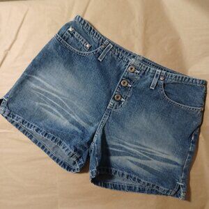 Vintage 90s Y2K Hydraulic Denim Shorts, Juniors 7/8